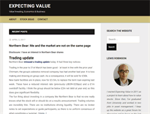 Tablet Screenshot of expectingvalue.com